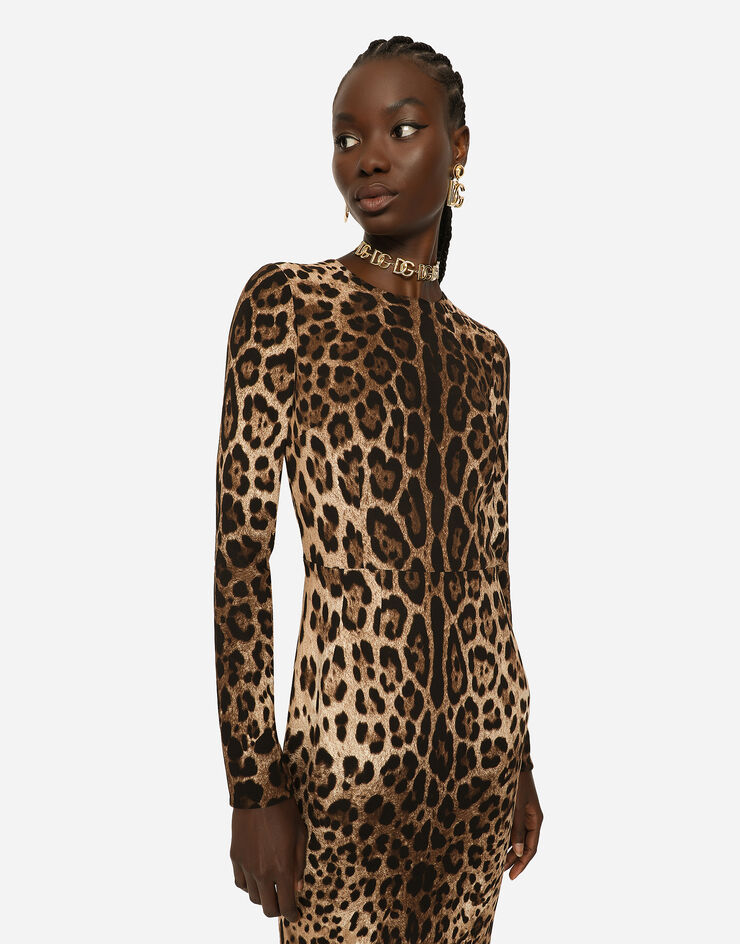 Dolce & Gabbana Leopard Print Bodycon Dress, $3,517