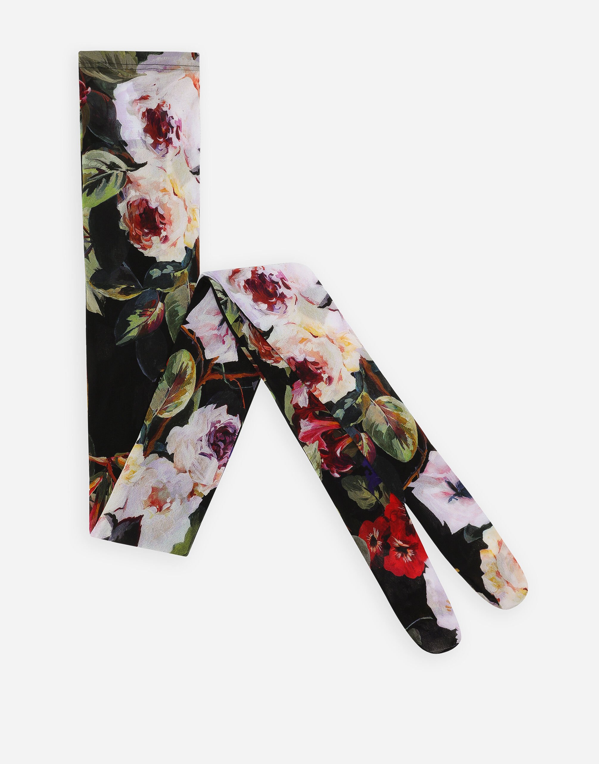 ${brand} Tulle tights with rose garden print ${colorDescription} ${masterID}