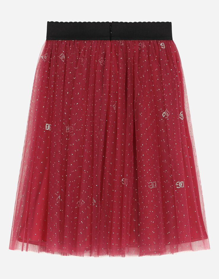 Dolce & Gabbana Glittery-print tulle skirt Print L55I00ISMIP