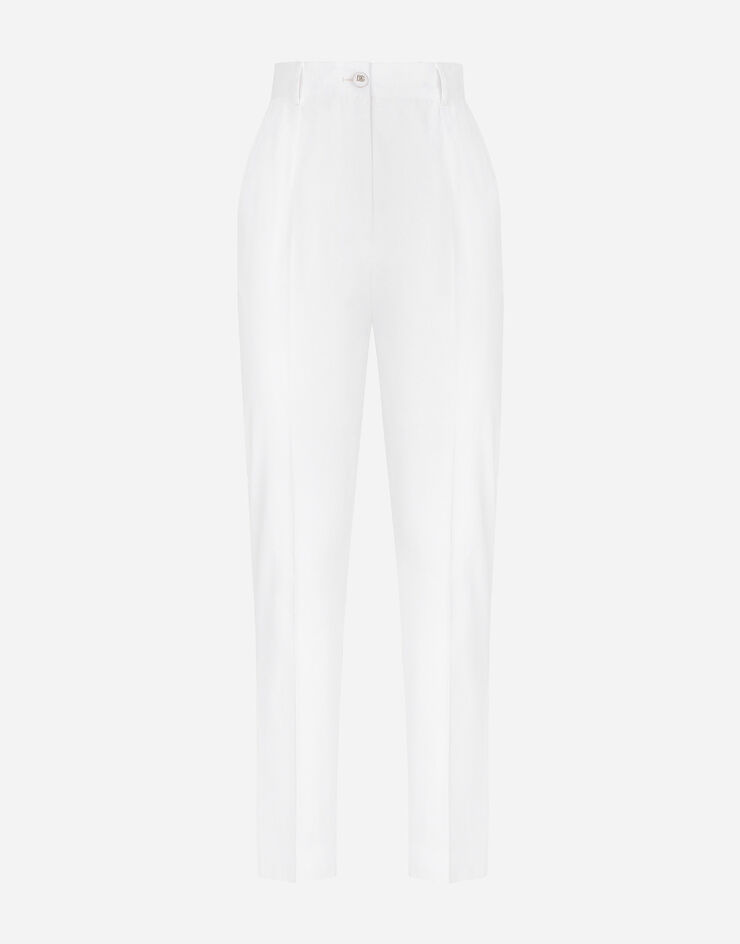 Dolce & Gabbana Tailored gabardine pants White FTAM2TFUFJR