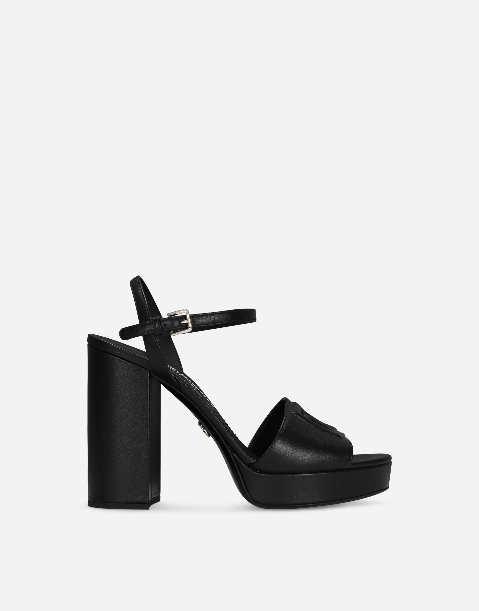 Dolce & Gabbana Calfskin platform sandals Print F6JJDTHS5R9