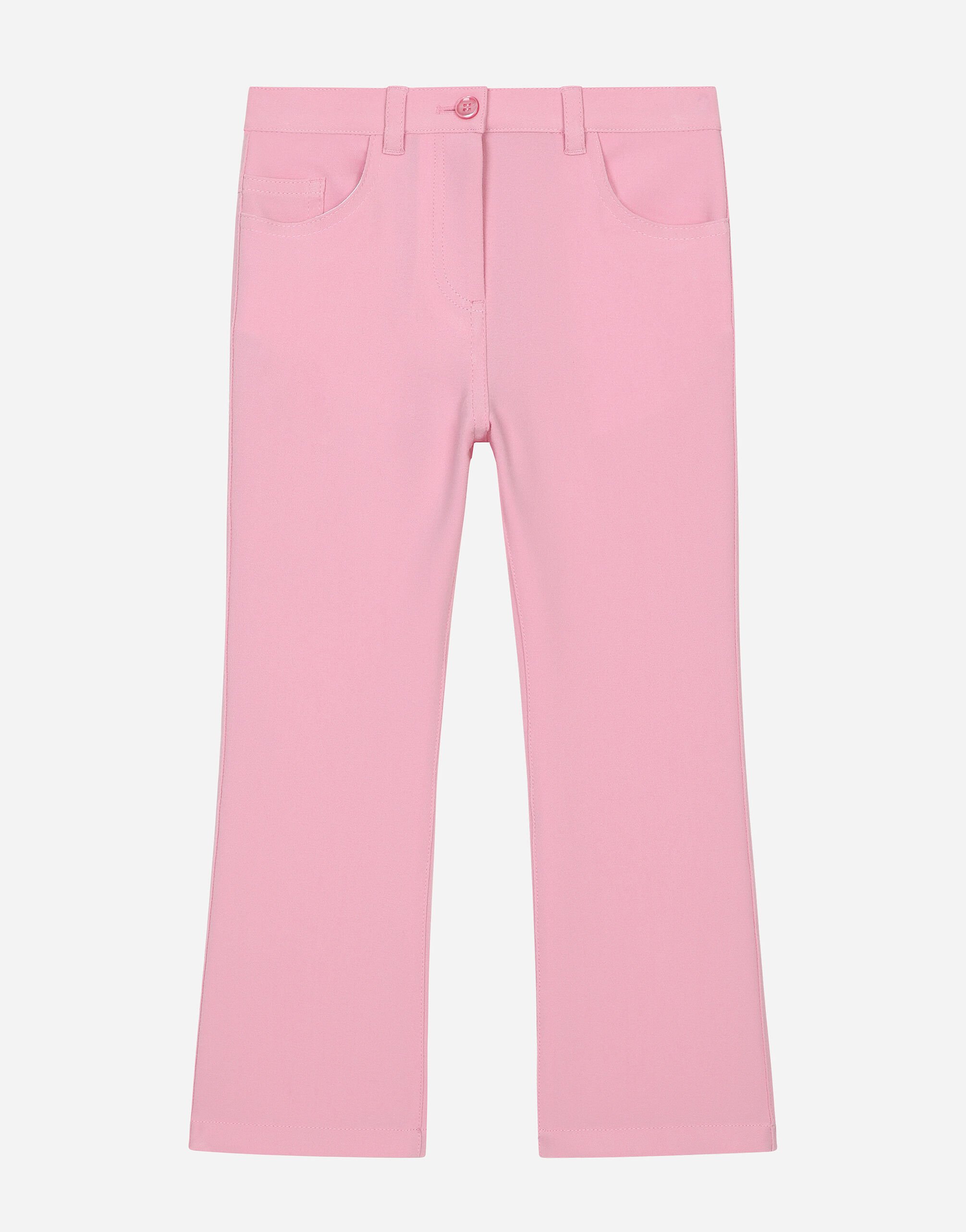 ${brand} Flared cady pants with DG logo ${colorDescription} ${masterID}