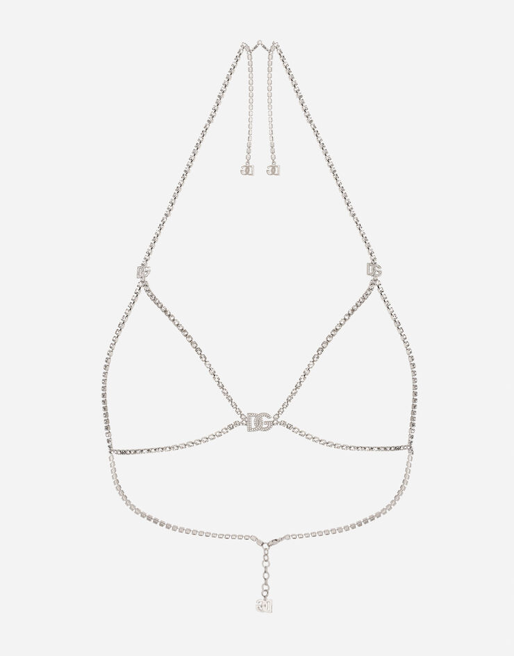 Rhinestone-detailed bra