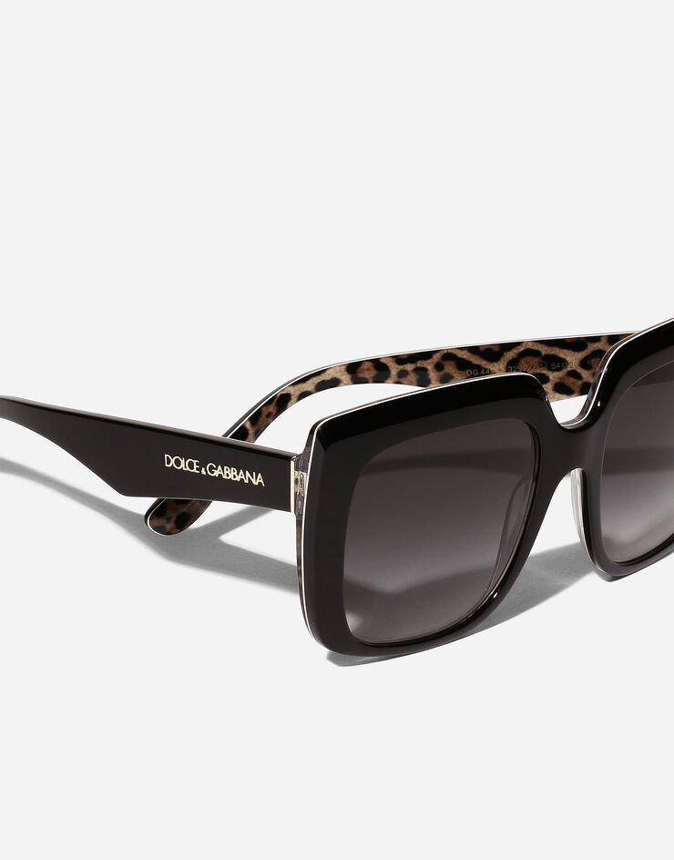 Dolce & Gabbana New print sunglasses Black on leo print VG4414VP98G