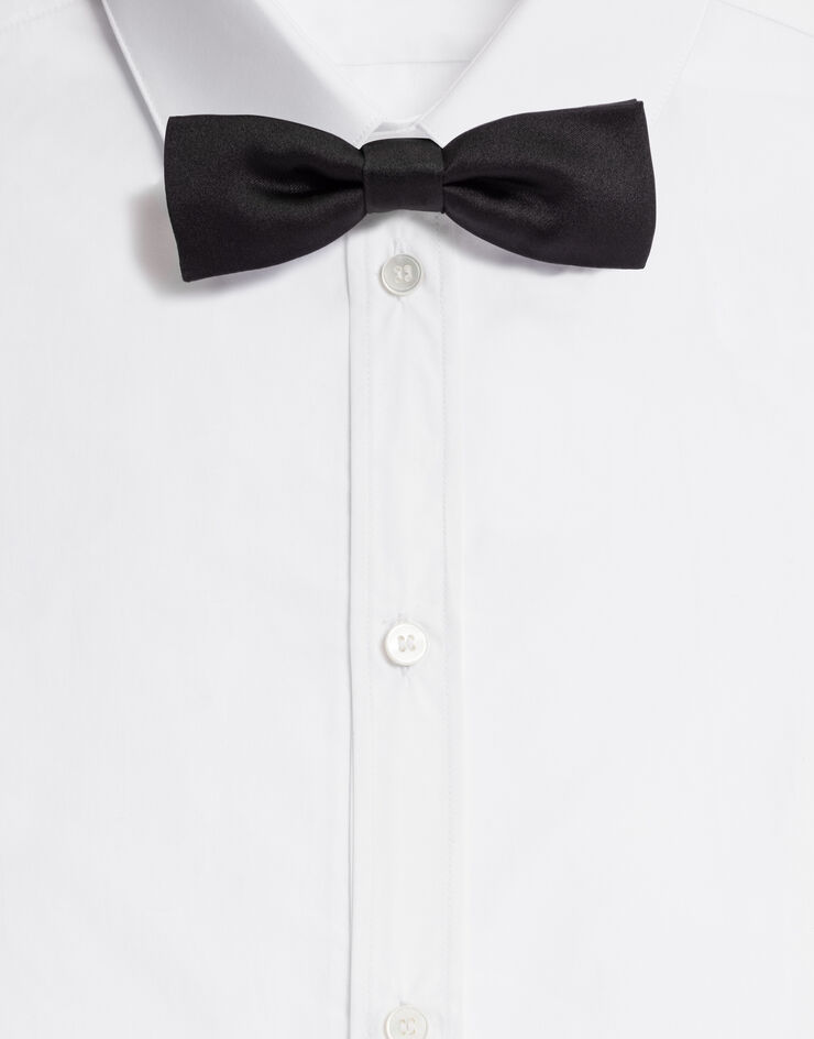 Silk bow tie in BLACK for | Dolce&Gabbana® US