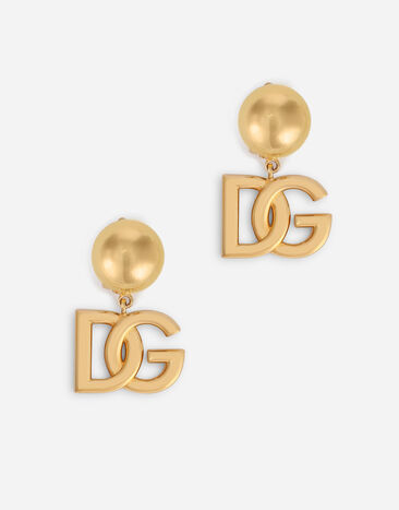 Dolce & Gabbana Orecchini a clips con logo DG Stampa F6ZT0THS5M3