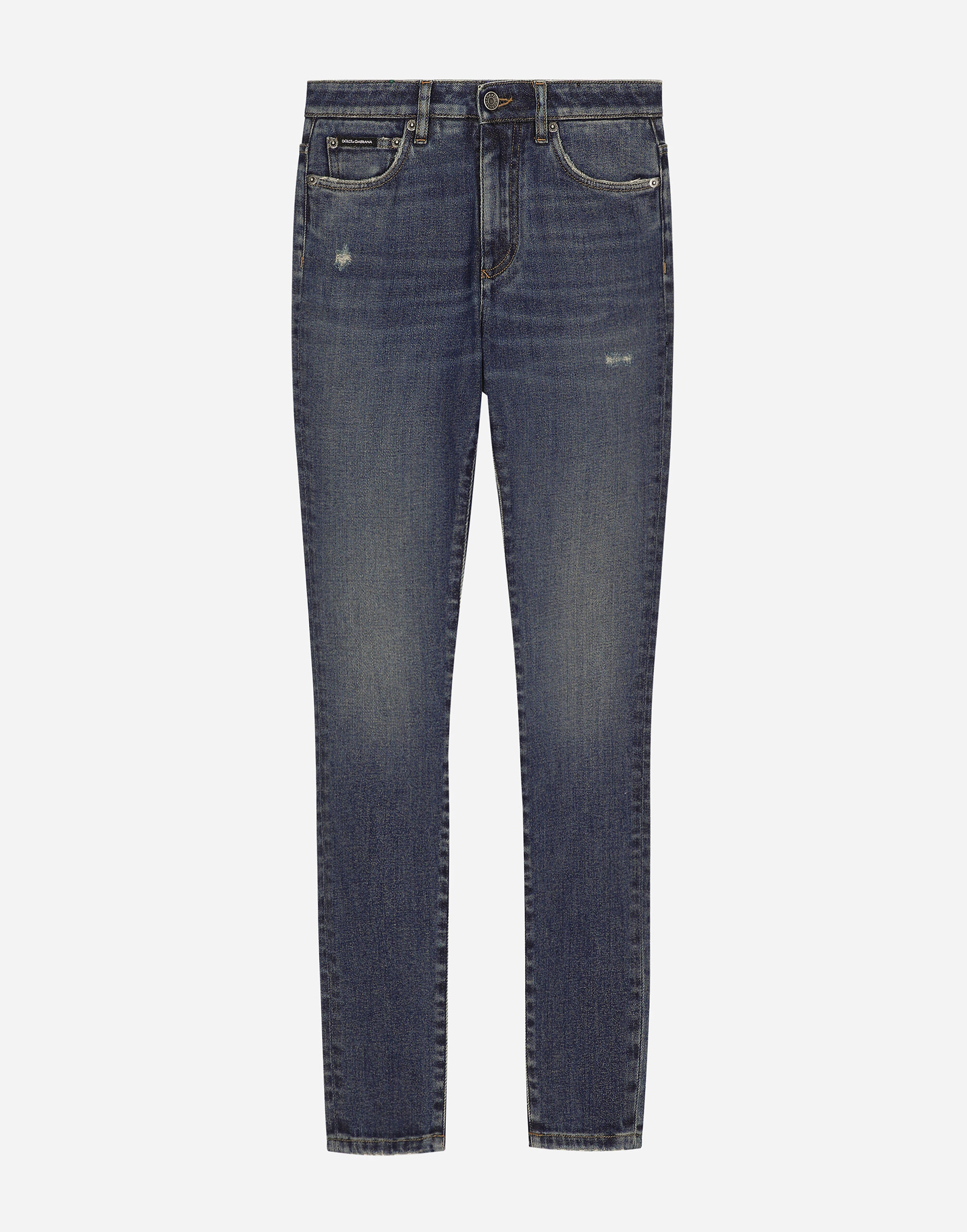 ${brand} Jeans skinny Audrey in denim di cotone ${colorDescription} ${masterID}