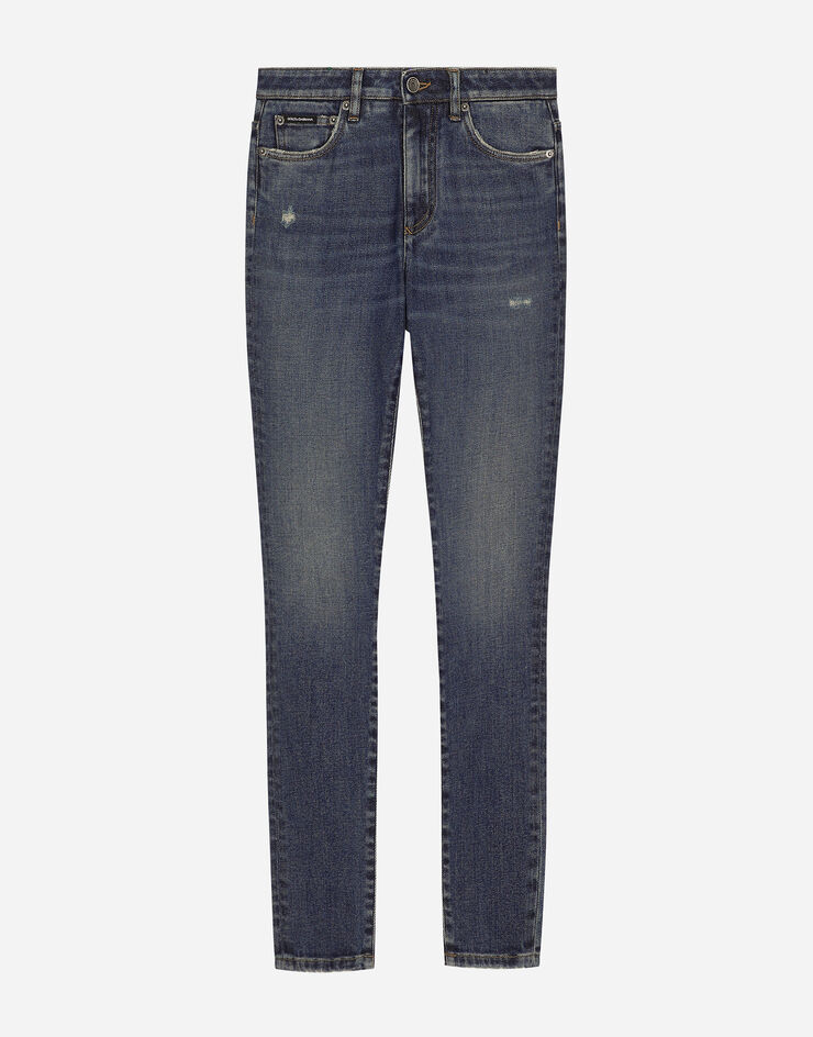 Dolce & Gabbana Skinny-Jeans Audrey aus Baumwolldenim Mehrfarbig FTC67DG8LX4