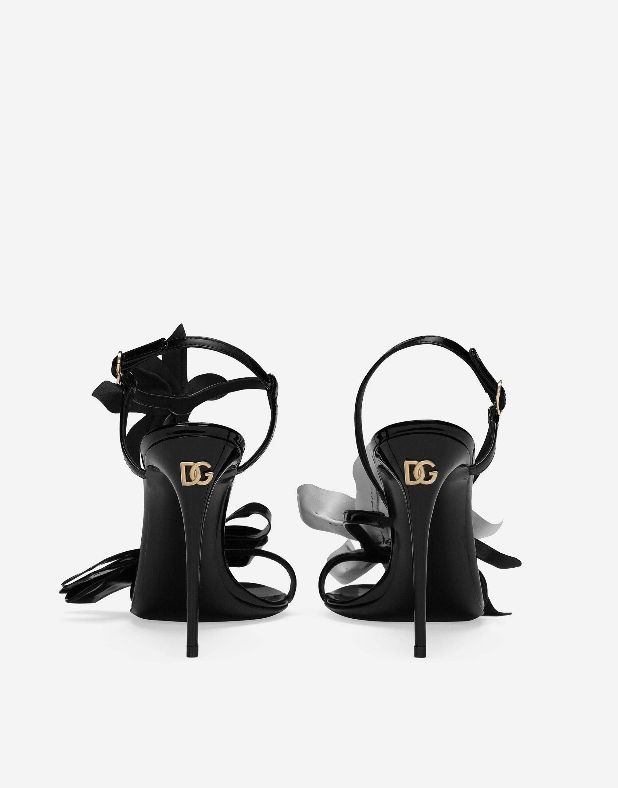 Dolce & Gabbana Patent leather sandals female Black