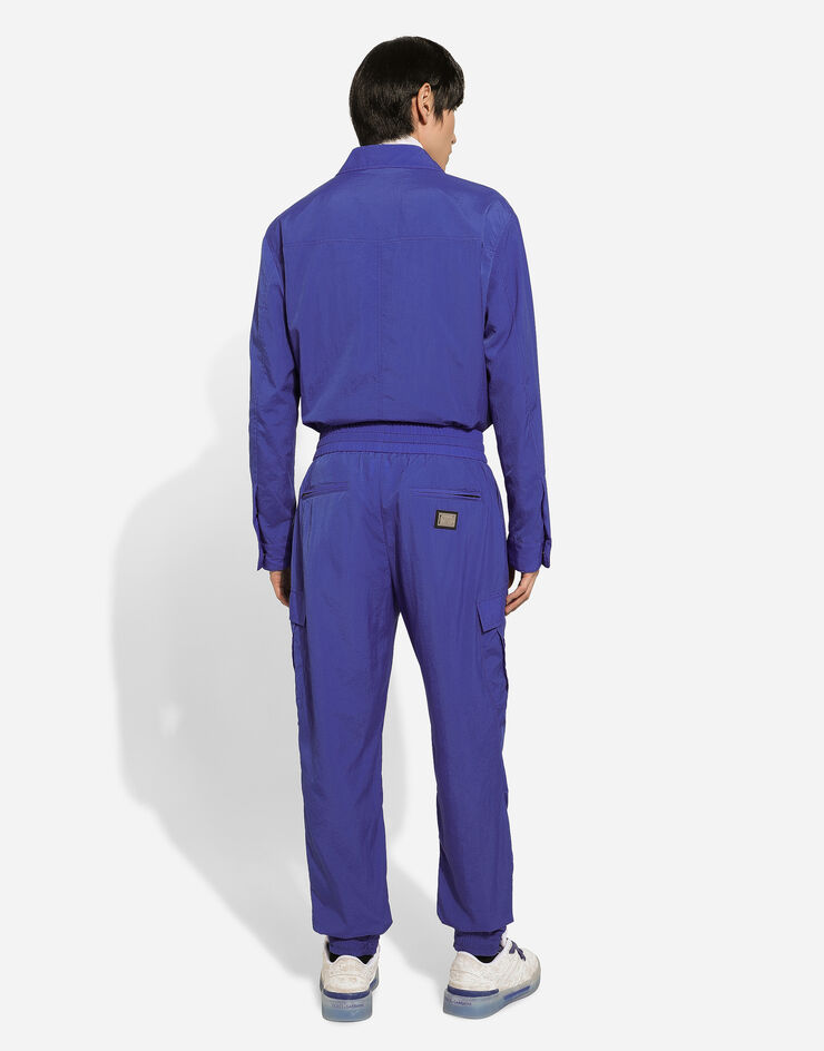 Dolce & Gabbana Technical fabric shirt with tag Blue G5LQ3TGH460