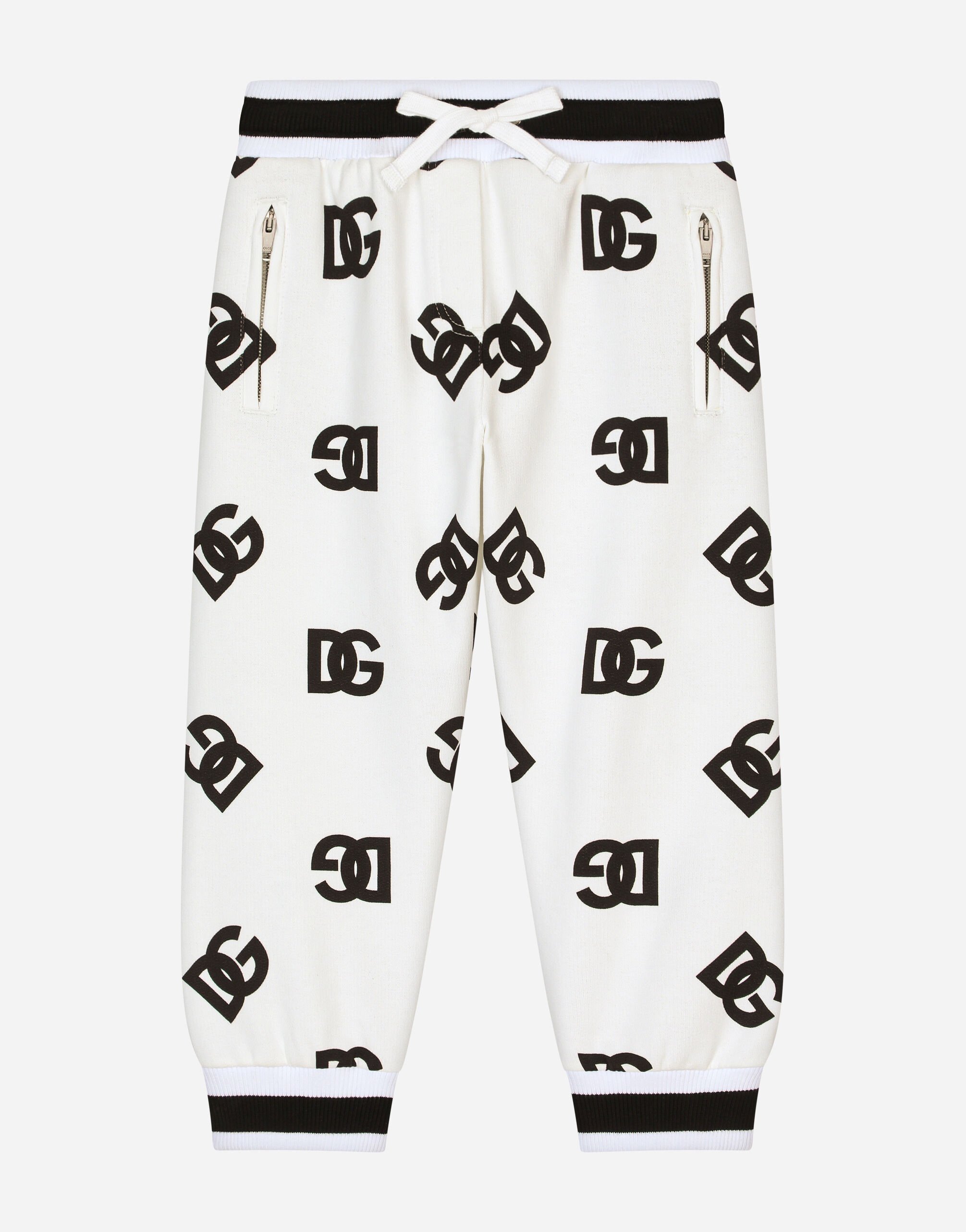 ${brand} Jersey jogging pants with DG logo print ${colorDescription} ${masterID}