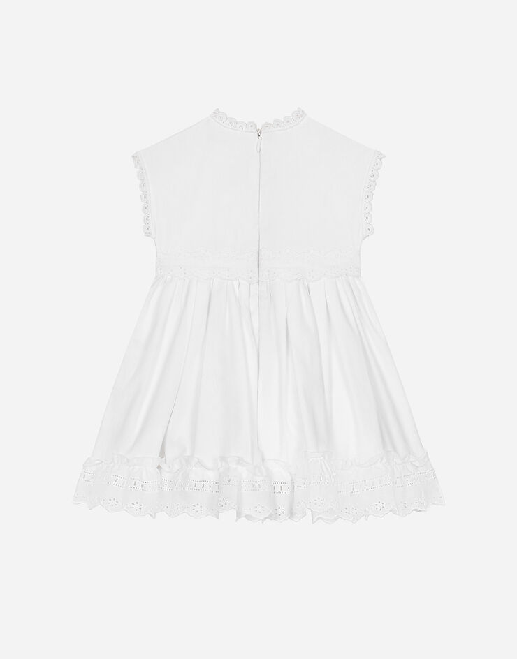 Dolce & Gabbana Poplin dress with Dolce&Gabbana logo White L23DZ3FU5GK