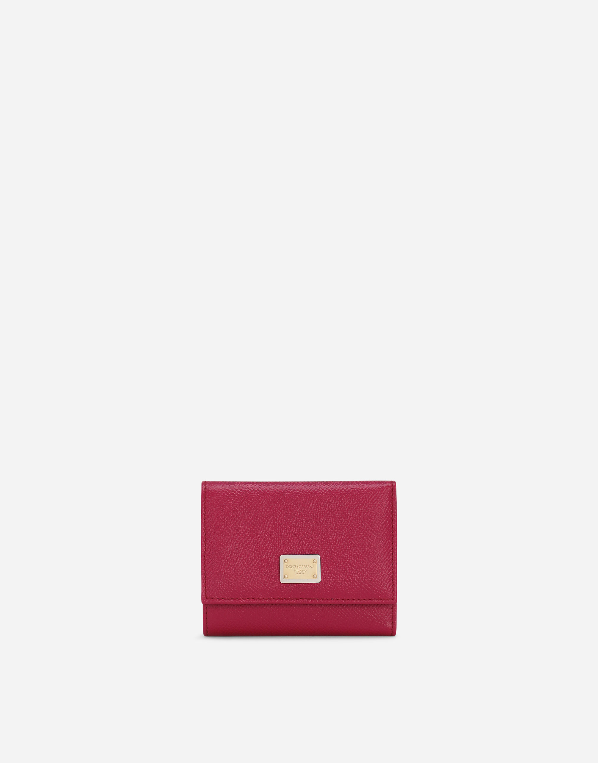 Dolce & Gabbana Dauphine calfskin French-flap wallet Orange BI1265A1001