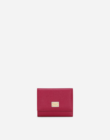 Dolce & Gabbana Dauphine calfskin French-flap wallet Yellow BI0330AQ240