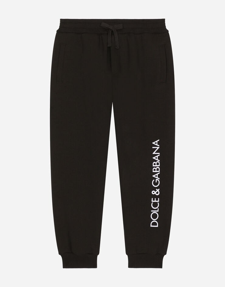 Dolce & Gabbana Pantaloni jogging in jersey Nero L5JPB6G7L1J