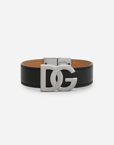 Dolce & Gabbana ブレスレット カーフスキン DGロゴ シルバー WNQ5S2W1111