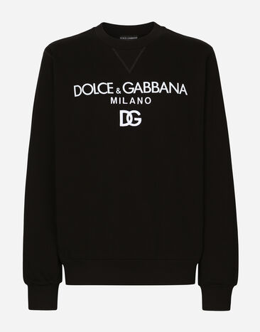 Dolce & Gabbana スウェットシャツ ジャージー DGエンブロイダリー ブラック G5JG4TFU5U8
