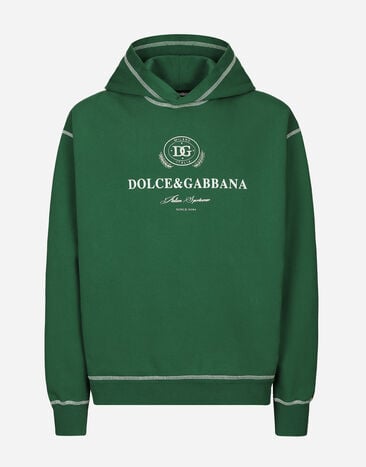 Dolce & Gabbana Sweat-shirt à capuche et imprimé Dolce&Gabbana Vert G9BDXZG7NON