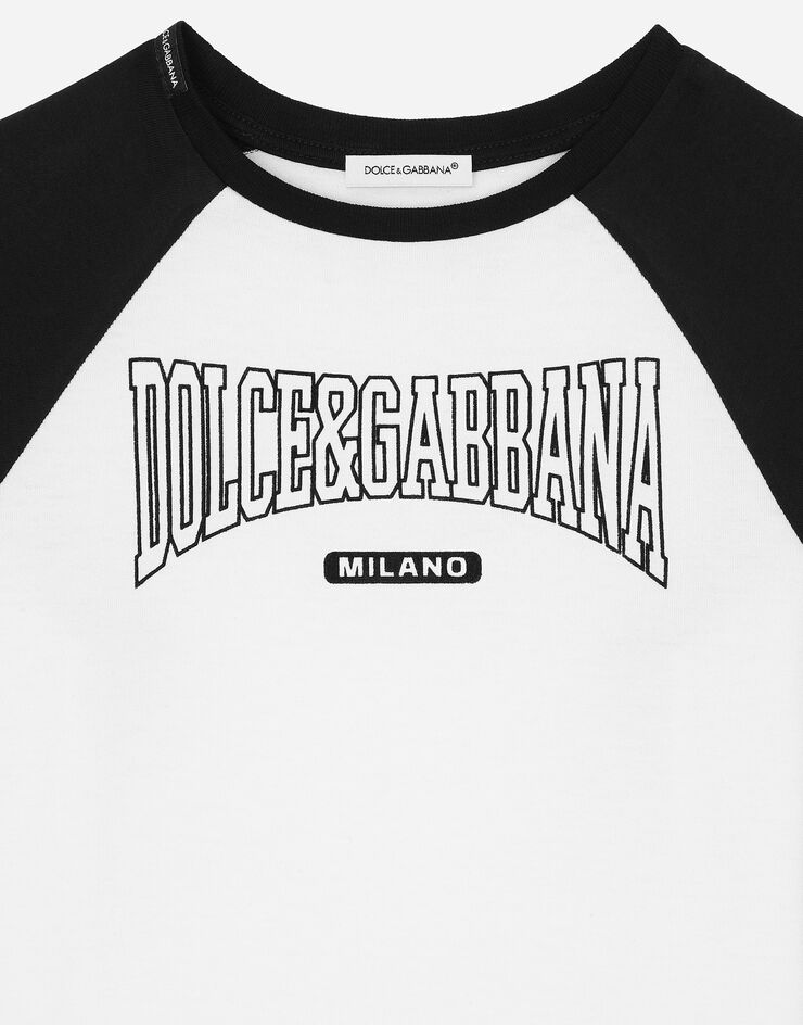 Dolce & Gabbana T-shirt en jersey à logo Dolce&Gabbana Multicolore L4JTIDG7N0H