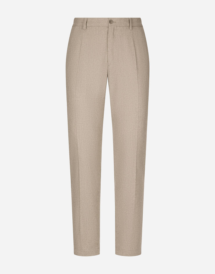 Dolce & Gabbana Cashmere pants with stretch waistband Beige GW13ETGH453