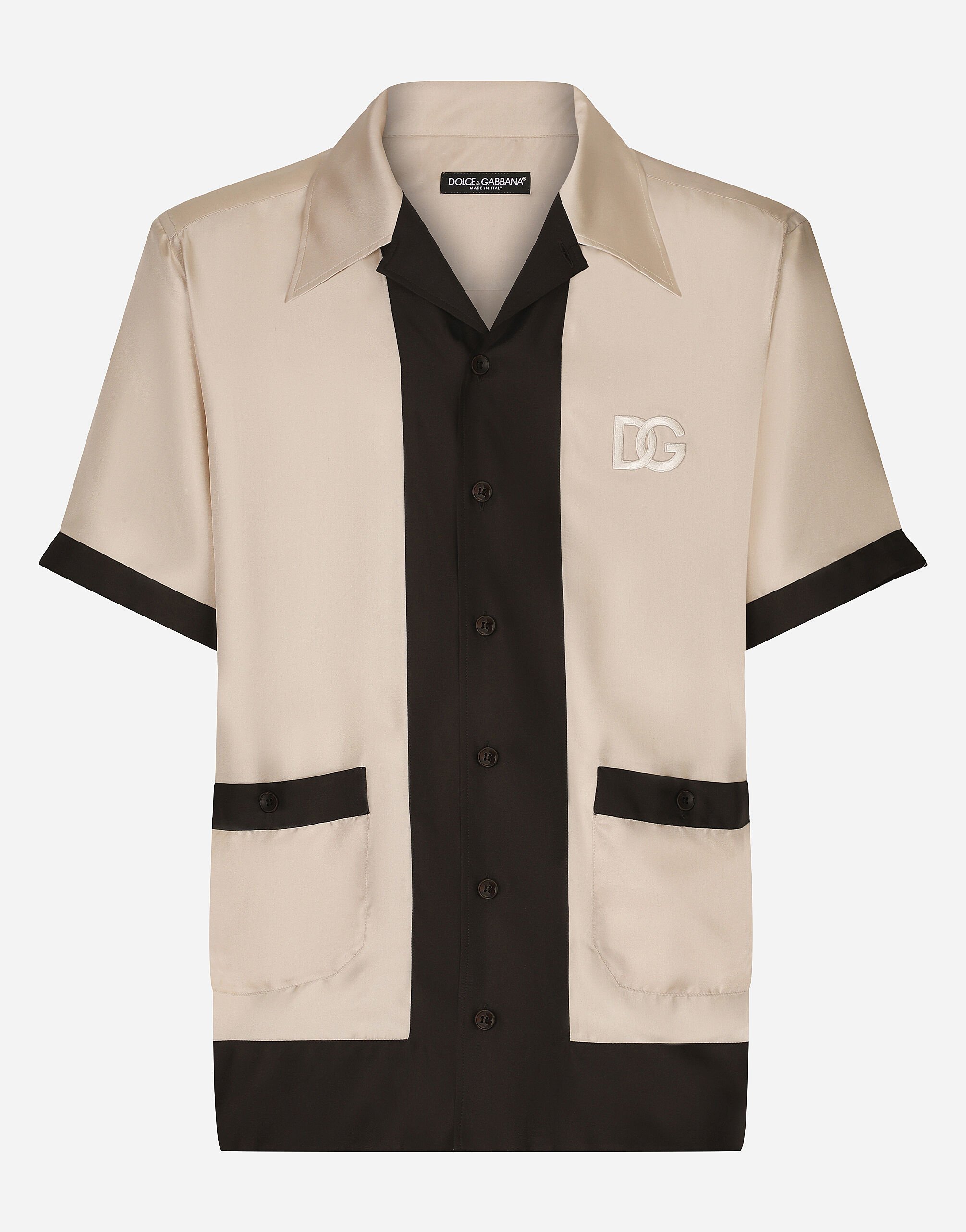 Dolce & Gabbana Silk twill Hawaiian shirt Print G5JH9THI1S6
