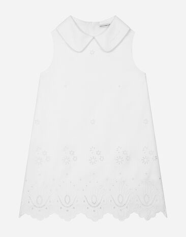 ${brand} Poplin and broderie anglaise dress ${colorDescription} ${masterID}