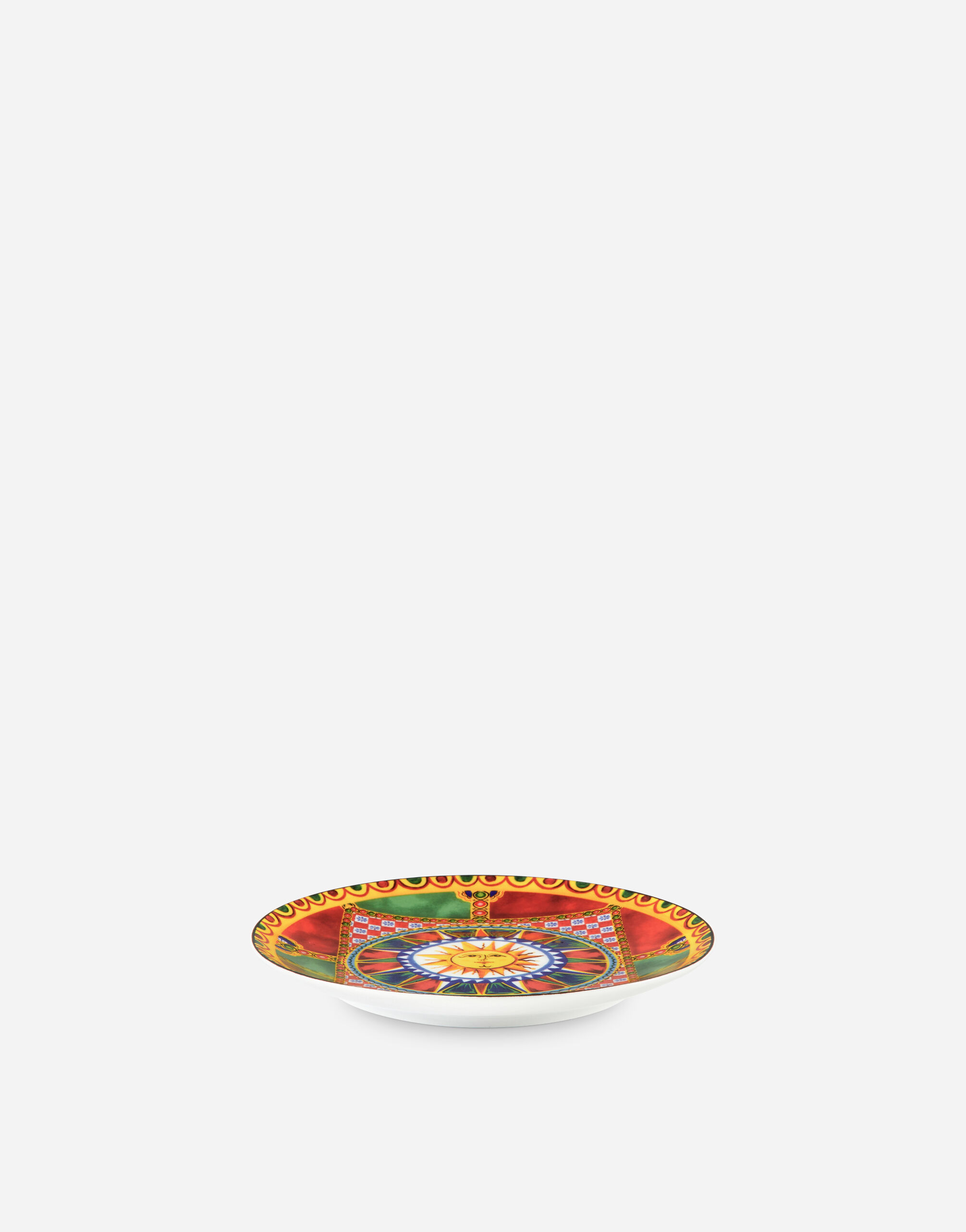 Set 2 Porcelain Bread Plates in Multicolor | Dolce&Gabbana®