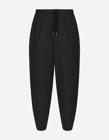 Dolce & Gabbana Pantalón estilo jogger de algodón Negro GP0D4TFU5PY