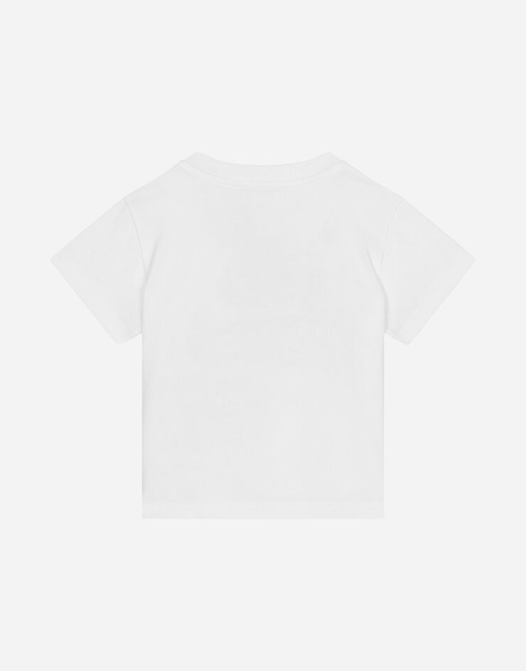 Dolce & Gabbana Camiseta de punto con logotipo Dolce&Gabbana Blanco L1JTEYG7NVW