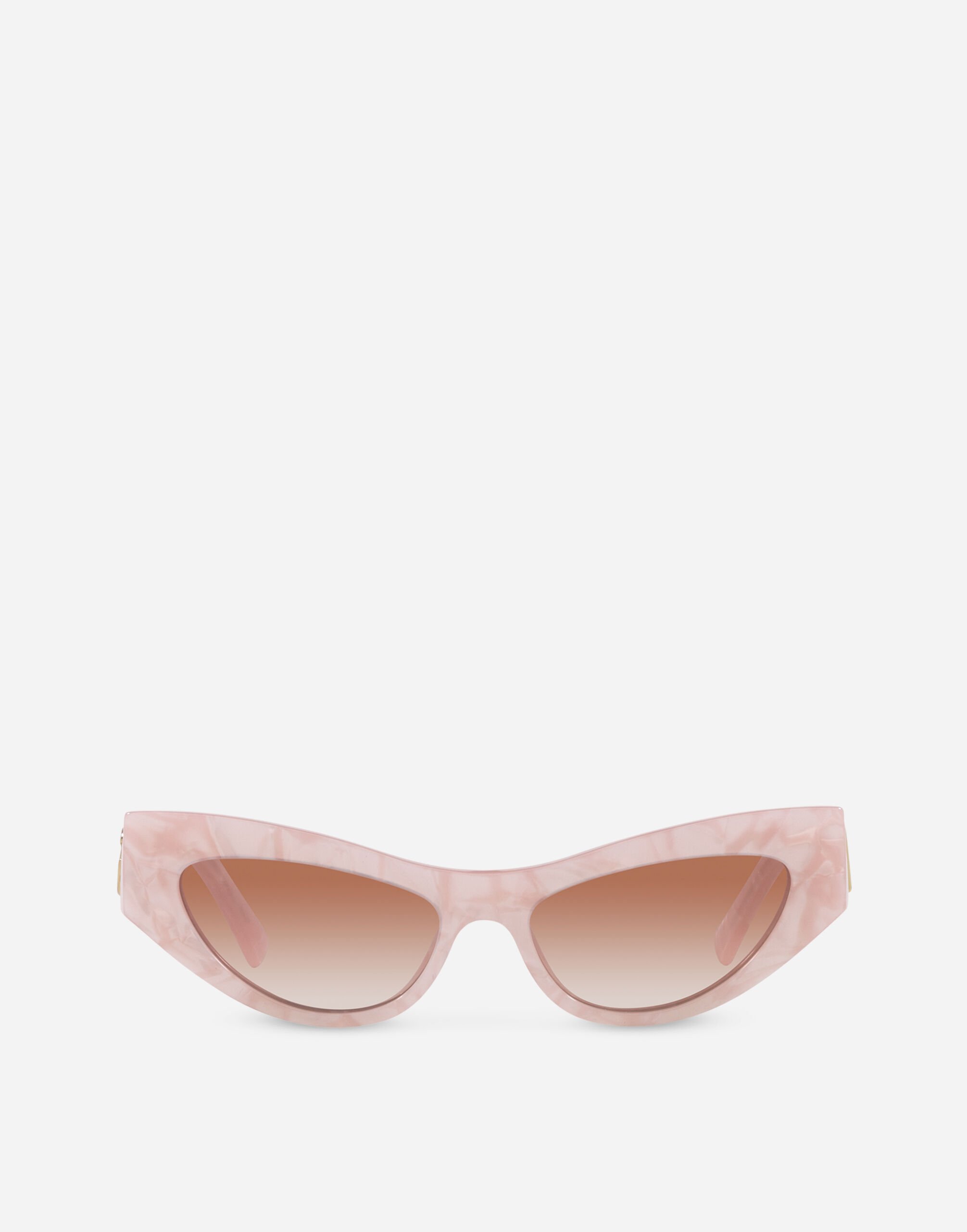 Dolce&Gabbana نظارة شمسية بشعار DG بني FS215AGDBY0