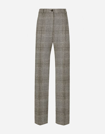 ${brand} Flared glen plaid pants ${colorDescription} ${masterID}