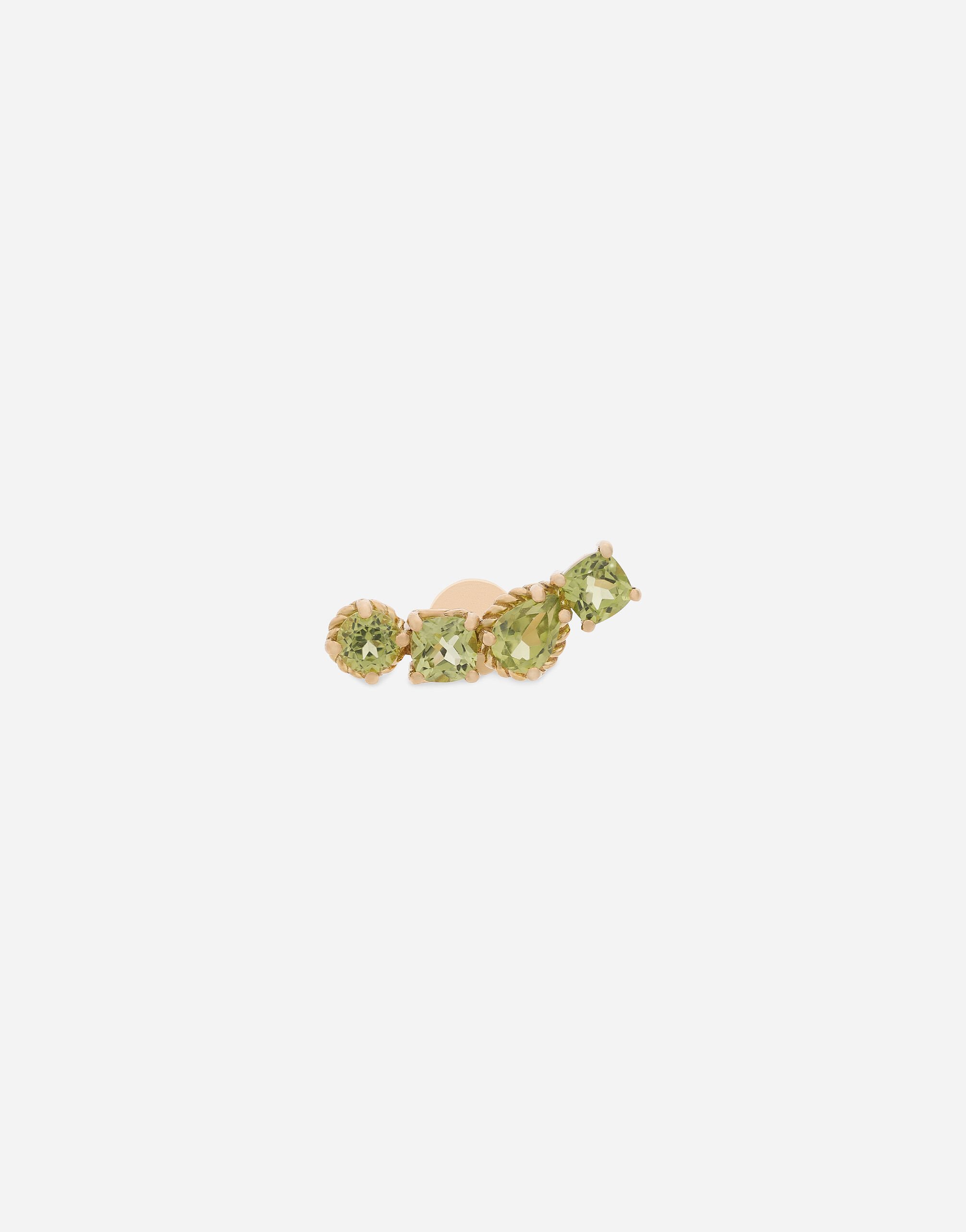 Dolce & Gabbana Anna earring in yellow gold 18Kt and peridots Gold WERA2GWPE01
