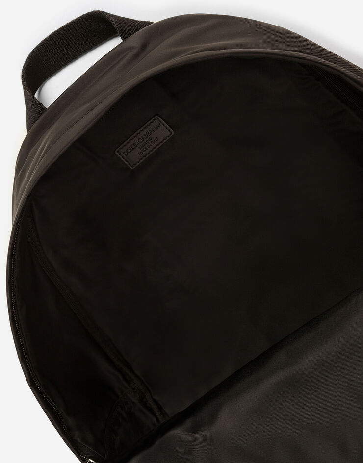 Dolce & Gabbana Nylon backpack with dolce&gabbana milano logo Black EM0074AJ923