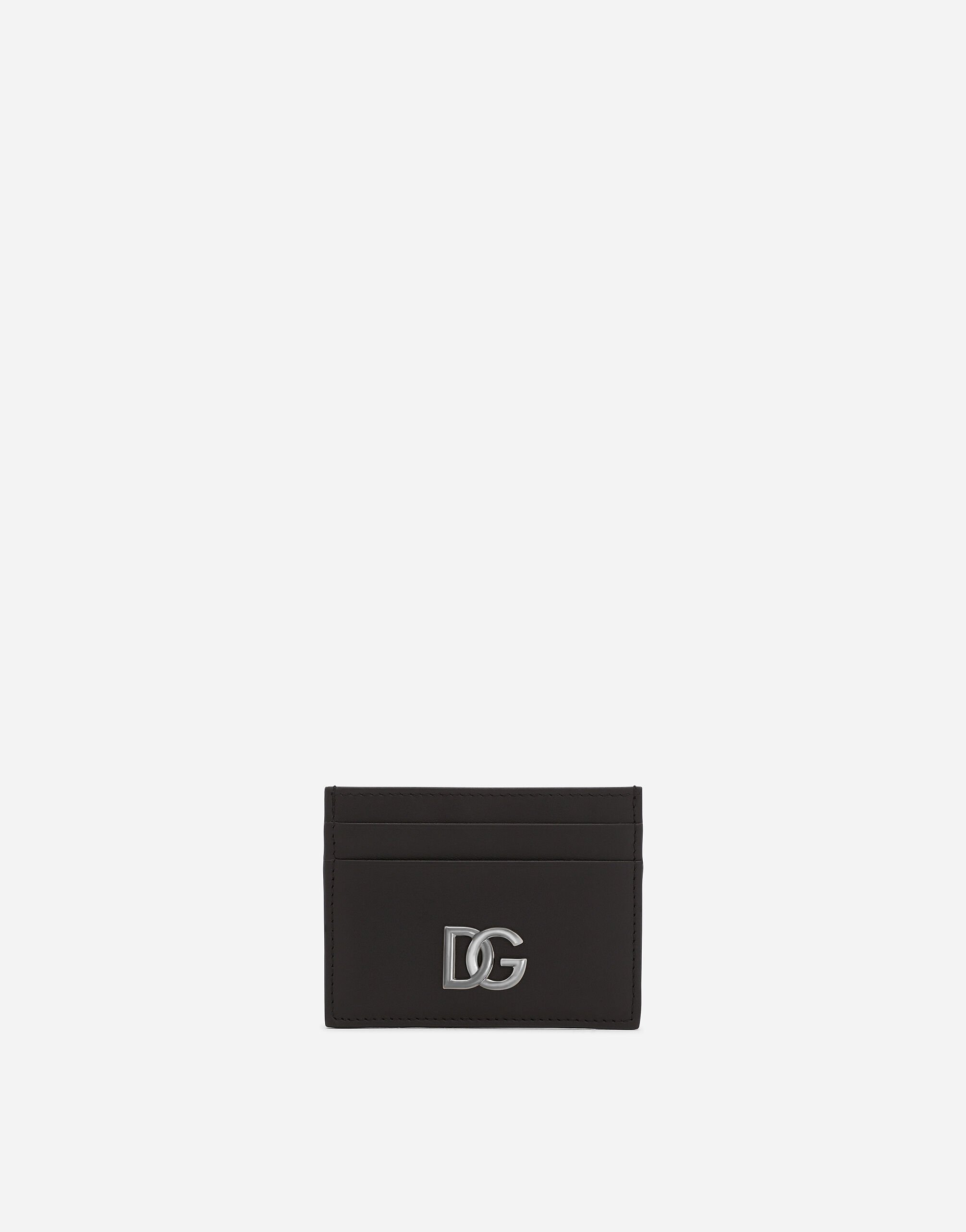 ${brand} Calfskin nappa card holder with DG logo ${colorDescription} ${masterID}
