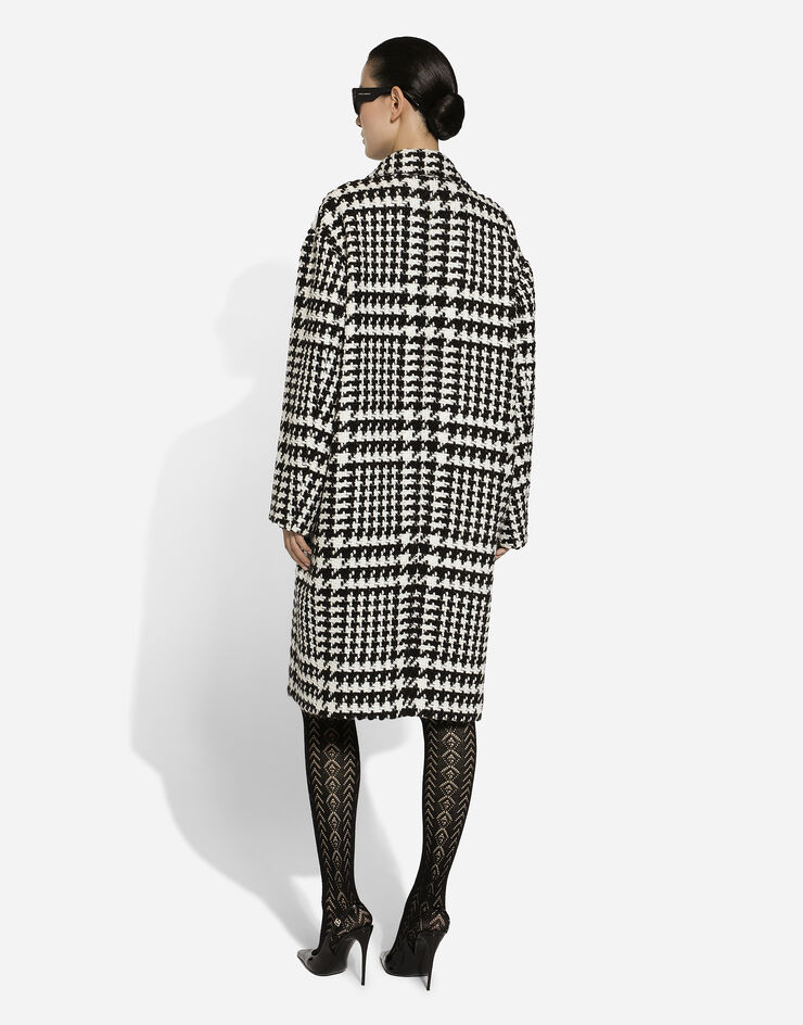 Dolce & Gabbana Oversize houndstooth coat Multicolor F0E2FTFMMGX