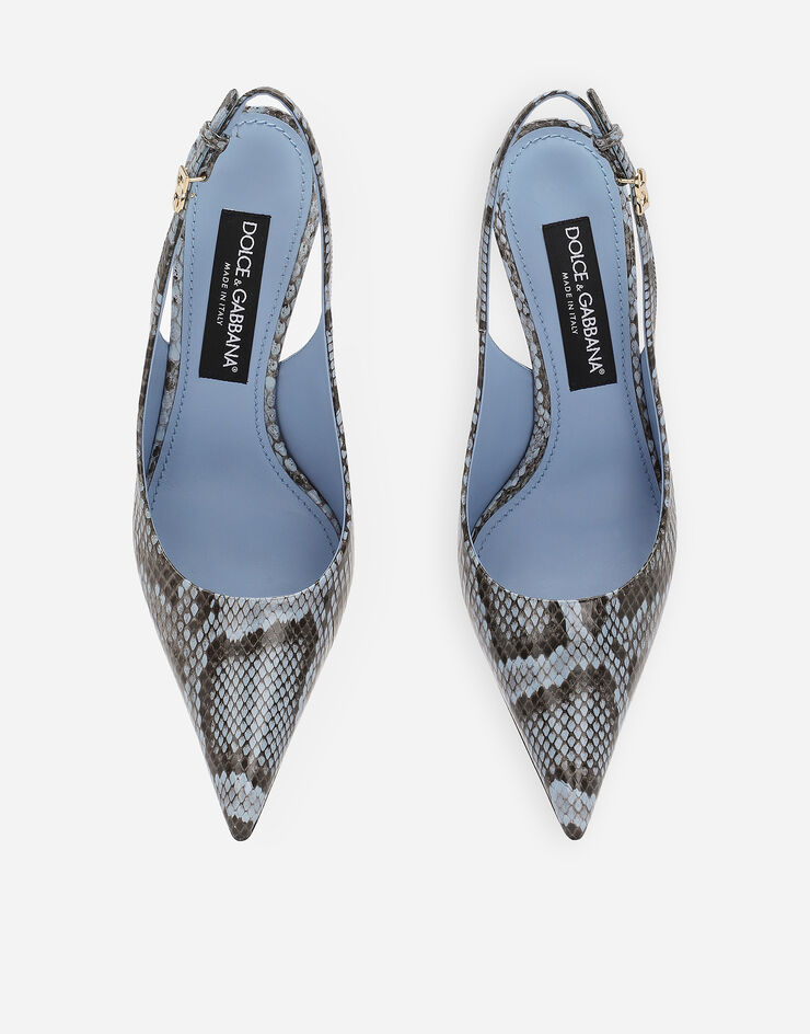 Dolce & Gabbana Python skin slingbacks Light Blue CG0774A2111