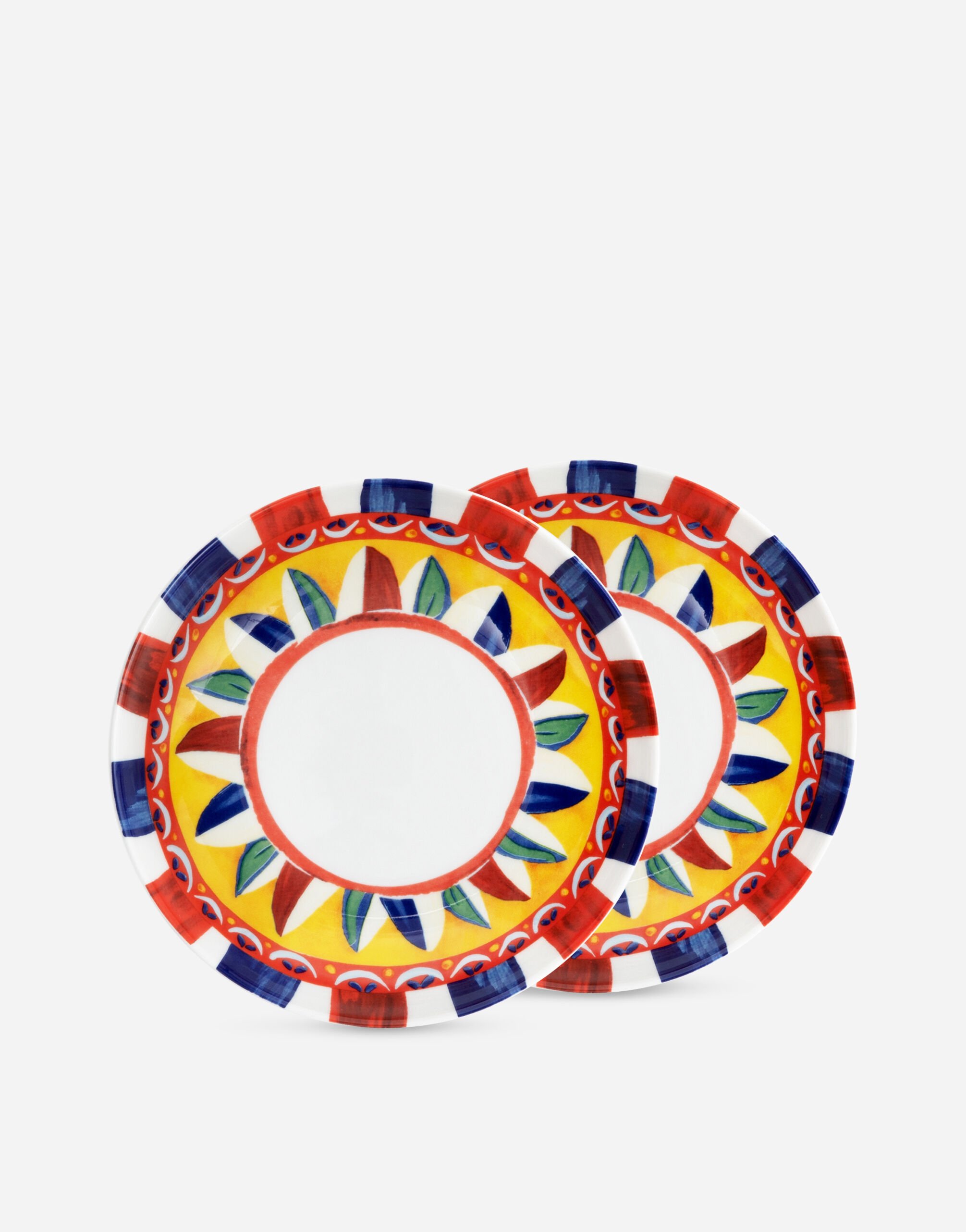 Dolce & Gabbana Conjunto 2 platos hondos de porcelana Multicolor TCC052TCAE8