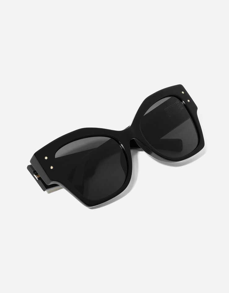 Dolce & Gabbana DG LOGO PLAQUE Sunglasses Black VG447CVP187