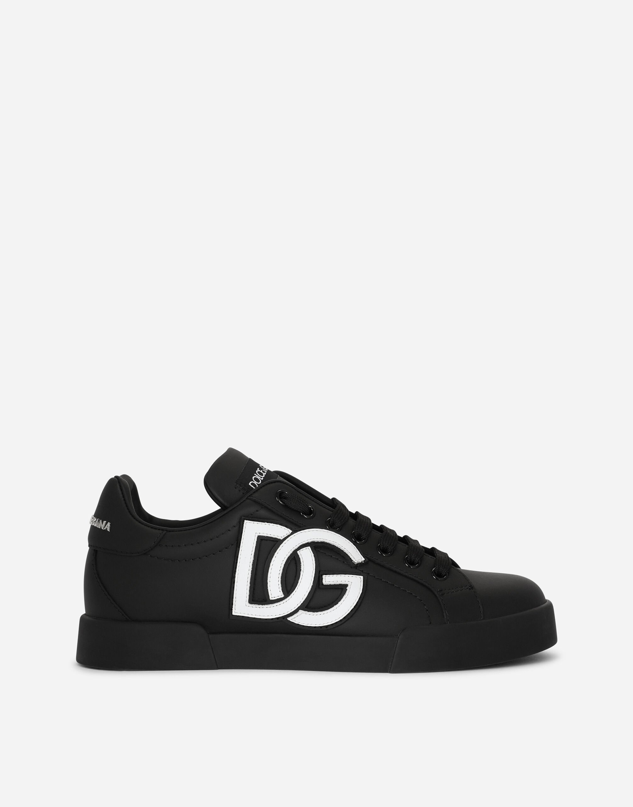 ${brand} Sneakers Portofino en cuir de veau à logo DG ${colorDescription} ${masterID}