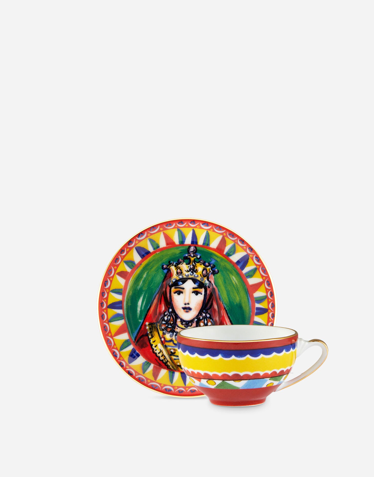 Dolce & Gabbana Porcelain Espresso Set Multicolor TCE002TCAF9