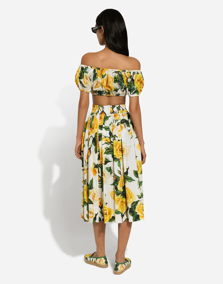 Dolce & Gabbana Lemon Crop Top and Skirt Set  Lemon print dress, Summer dress  outfits, New look clothes