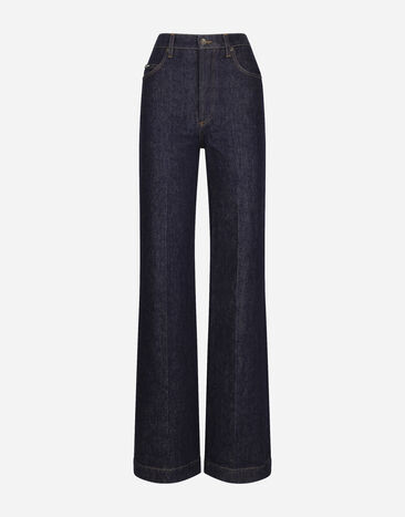 Dolce & Gabbana Jeans flare in denim Blu F9R74DG8KT0