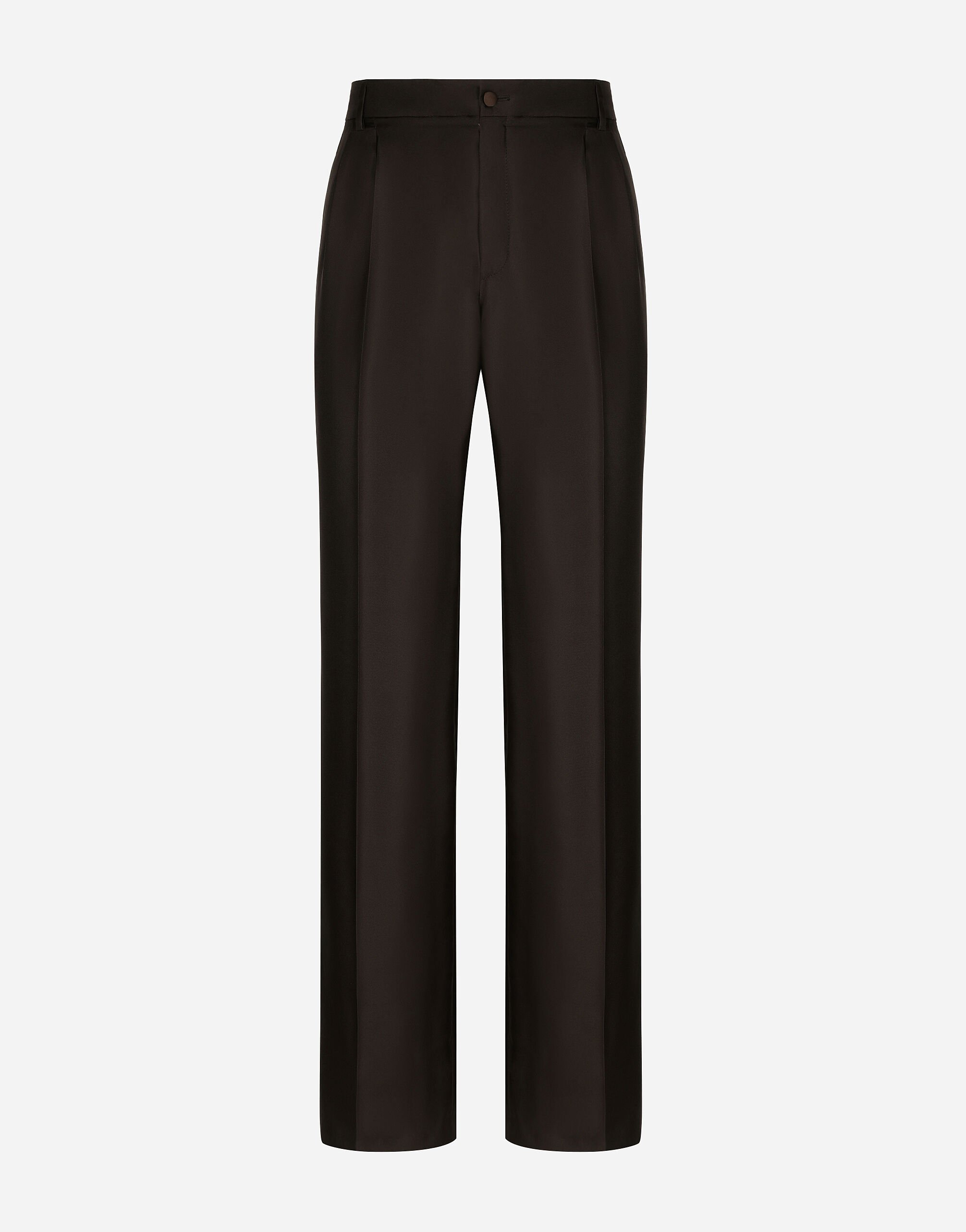 ${brand} Tailored silk pants with darts ${colorDescription} ${masterID}