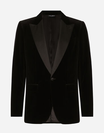 ${brand} Giacca tuxedo in velluto ${colorDescription} ${masterID}