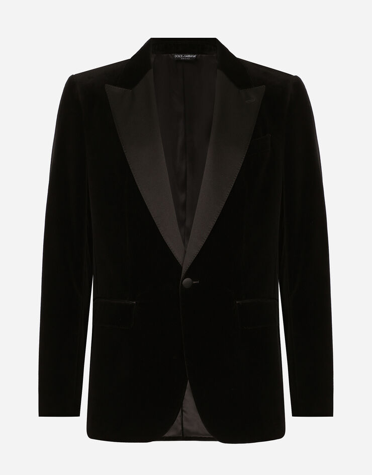 Dolce & Gabbana Velvet tuxedo jacket Black G2TV9TFUVG7