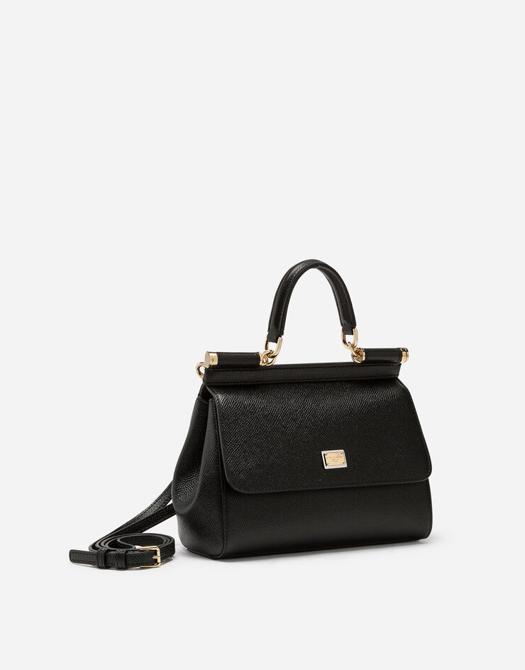 Dolce & Gabbana Sac à main Sicily moyen format Noir BB6003A1001