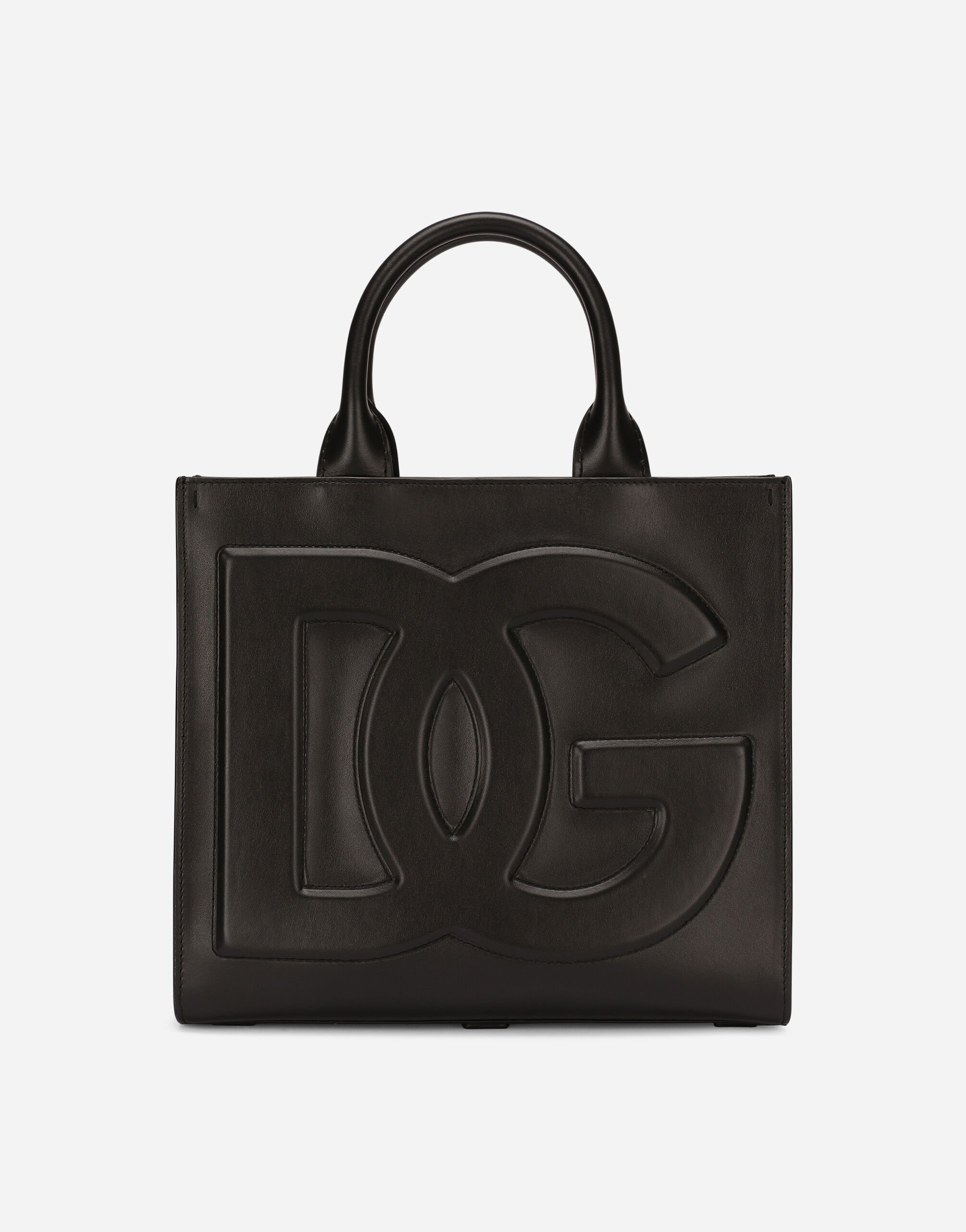 Small calfskin DG Daily shopper in Black for | Dolce&Gabbana® US