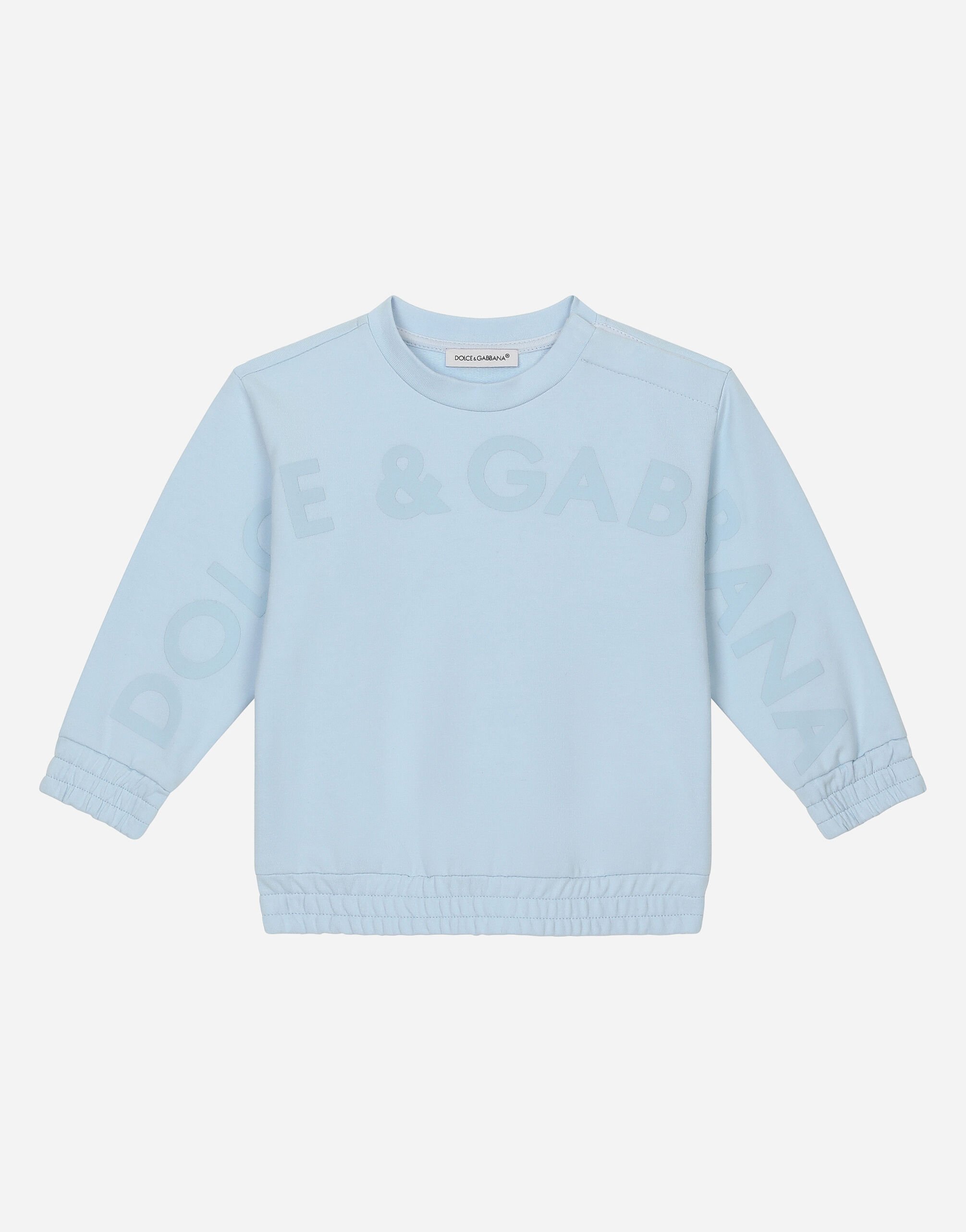 Dolce & Gabbana Round-neck sweatshirt with logo print Print L1JTEYII7EA