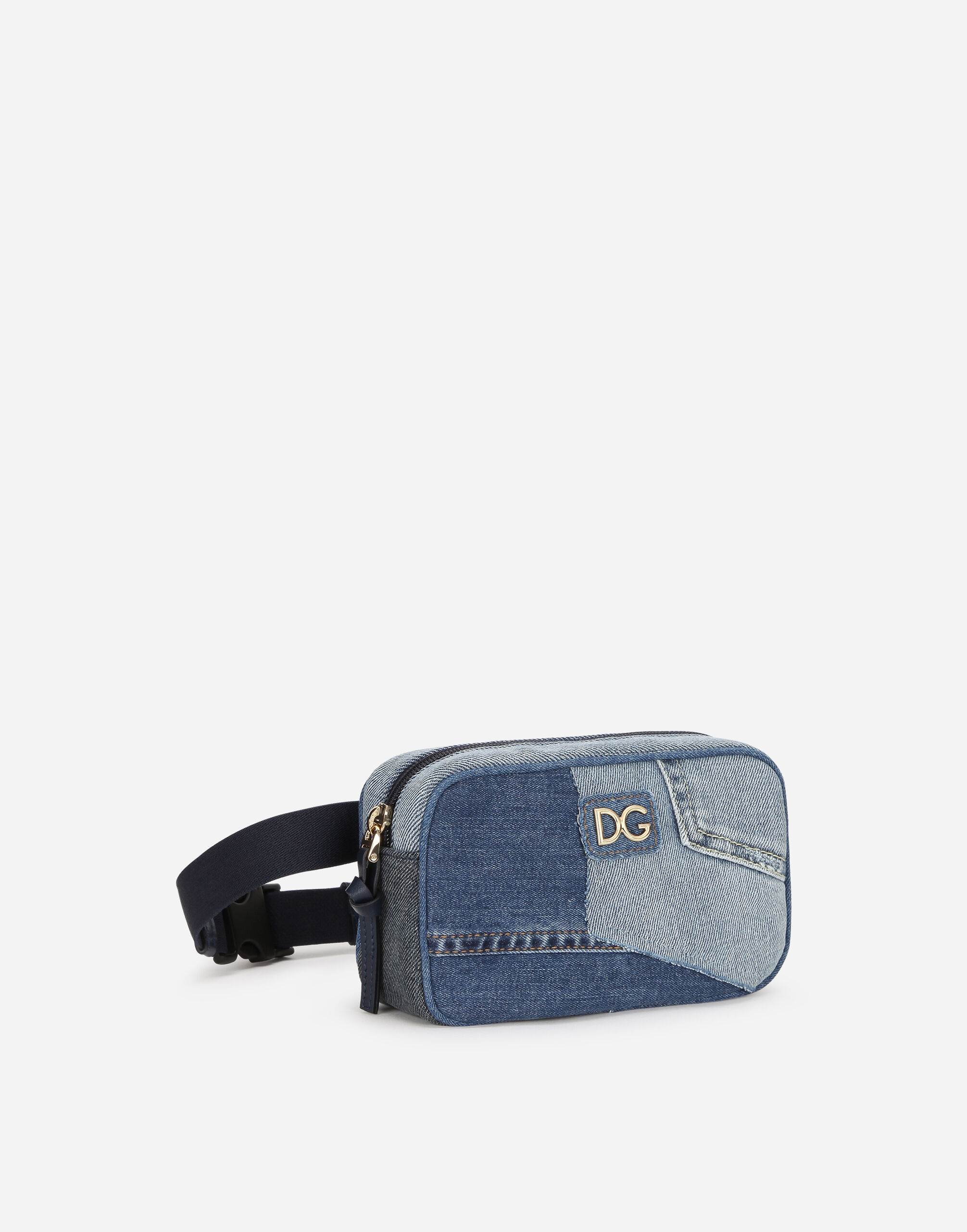 Dolce&Gabbana DG Girls Medium Patchwork Denim Shoulder Bag | Neiman Marcus