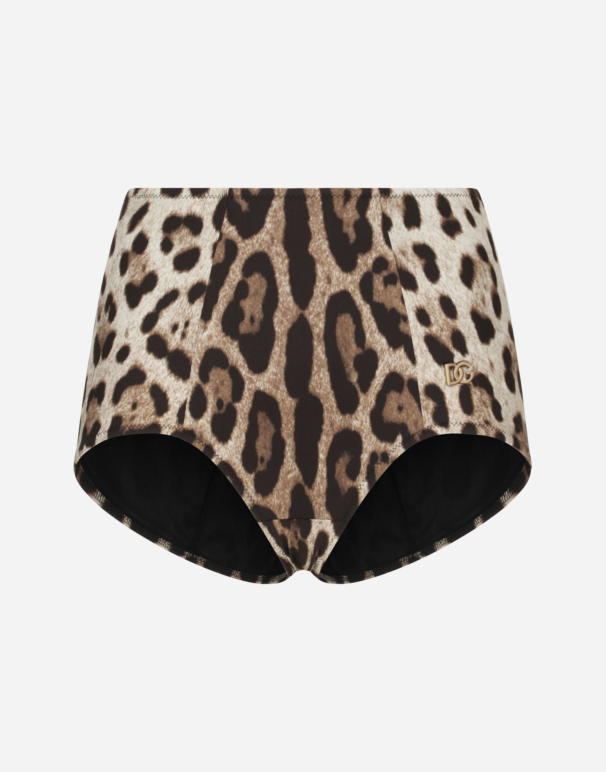 ${brand} Leopard-print high-waisted bikini bottoms ${colorDescription} ${masterID}